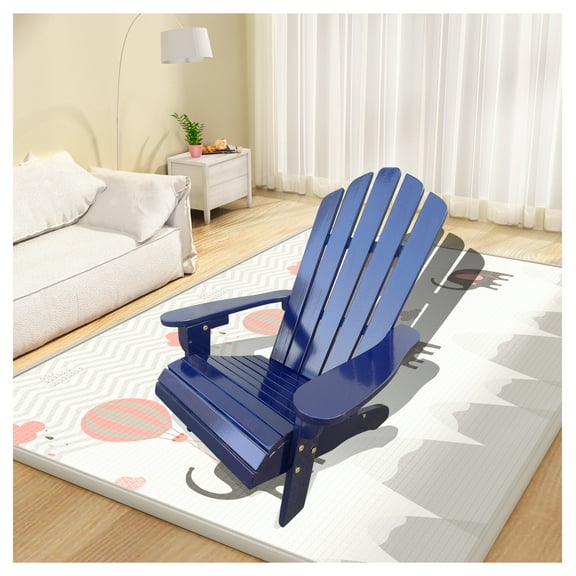 Outdoor or indoor Wood children Adirondack chair,blue