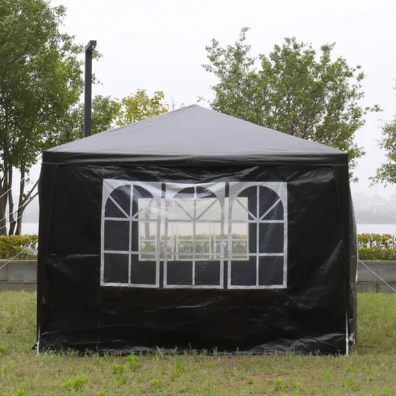 Outdoor party tent, temporary shelter, with 8 detachable side walls, waterproof canopy terrace wedding pavilion, stable and durable, suitable for parties, gatherings