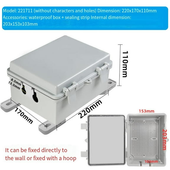 Outdoor plastic box protective socket box box