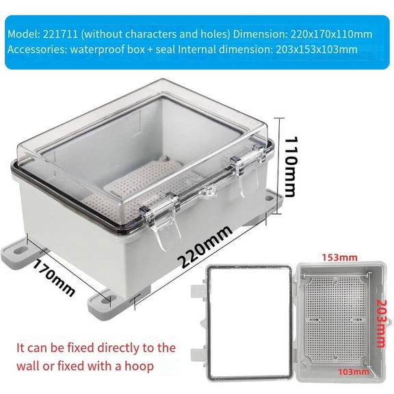 Outdoor plastic box protective socket box box