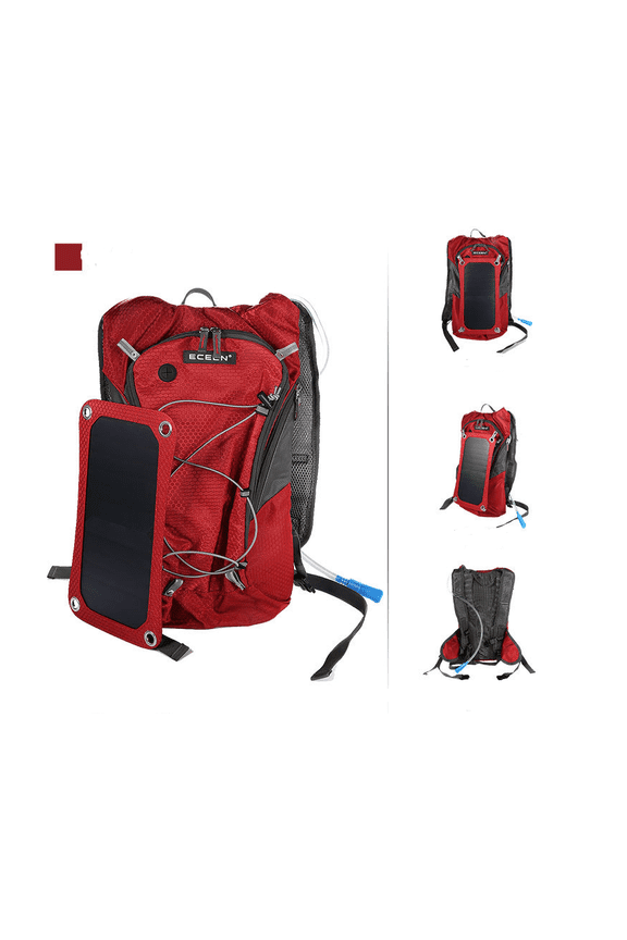 Outdoor riding solar charging backpack men and women lightweight skin sports backpack
