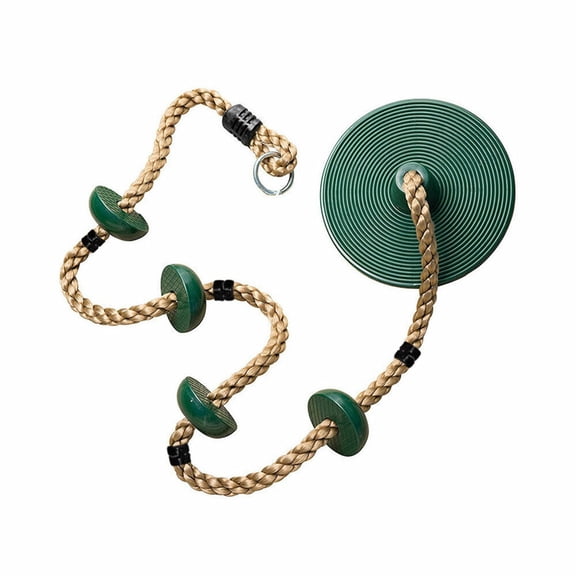 Outdoor sports and outdoors 12'' Climbing Rope with Disc Tree Swing Seat Set For Kids Outdoor