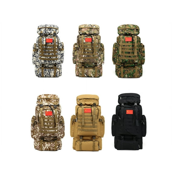 Outdoor sports camouflage Backpack,Black