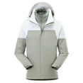 thumbnail image 1 of Outdoor three-in-one waterproof jacket for autumn and winter plus velvet and thickened mountaineering jacket for men and womenFluorescent Green Size XL, 1 of 4