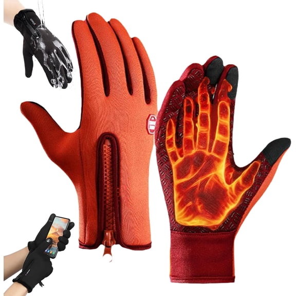 Outdoor winter gloves, warm and windproof, unisex, suitable for working, cycling, running, driving, and other activities in cold weather.