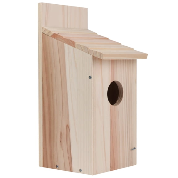 Outdoor wooden bird nest, bird cage, solid wood bird house, outdoor countryside decoration bird house, bird breeding box