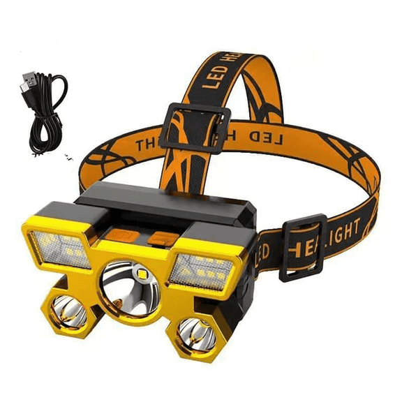 Outdoor work lights, strong LED searchlights, head mounted lights, Type-c charginglighting fixturesoutdoor, camping, exploration, wilderness fishing
