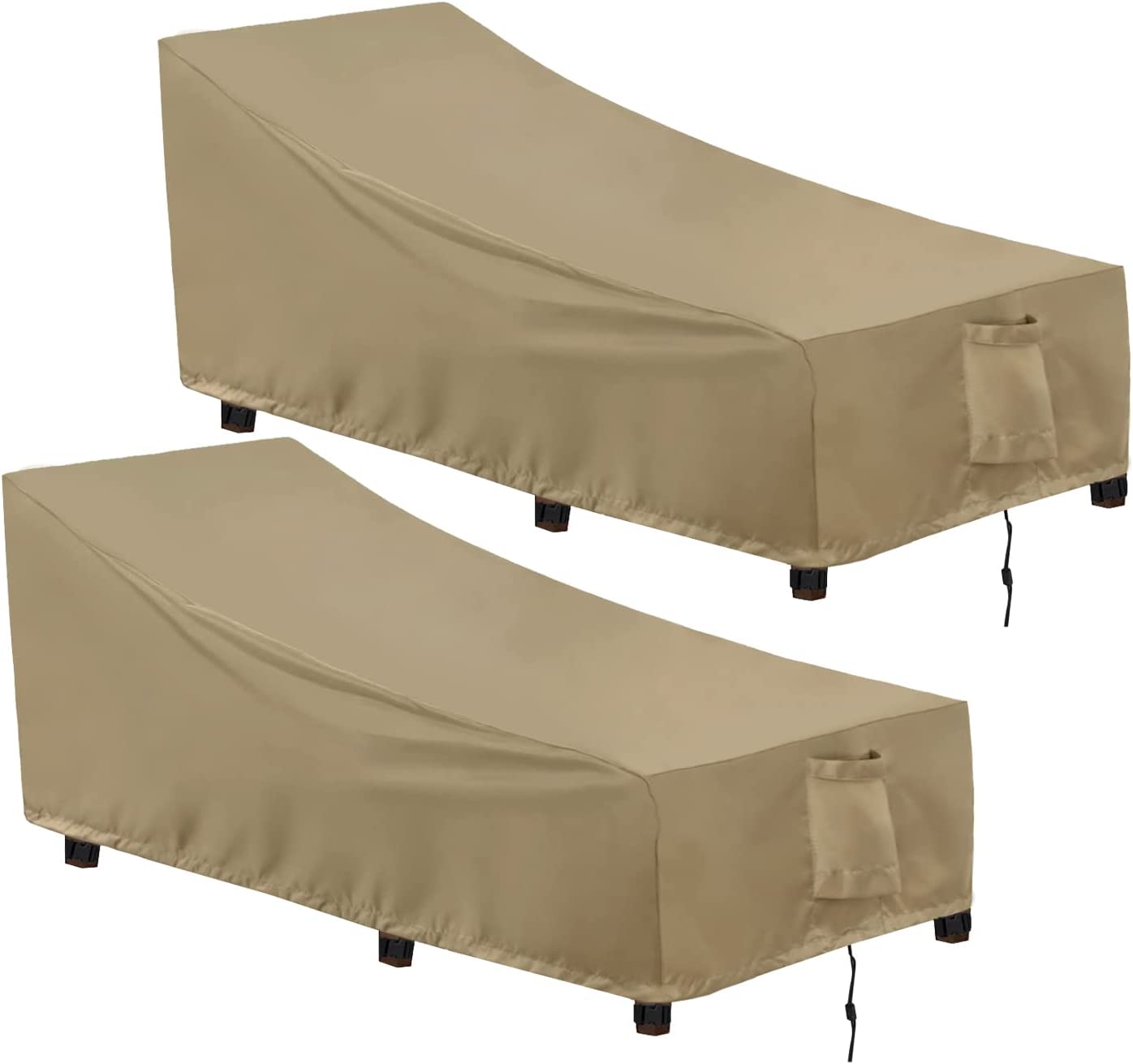 OutdoorLines Outdoor Waterproof Patio Chaise Lounge Chair Cover - UV ...
