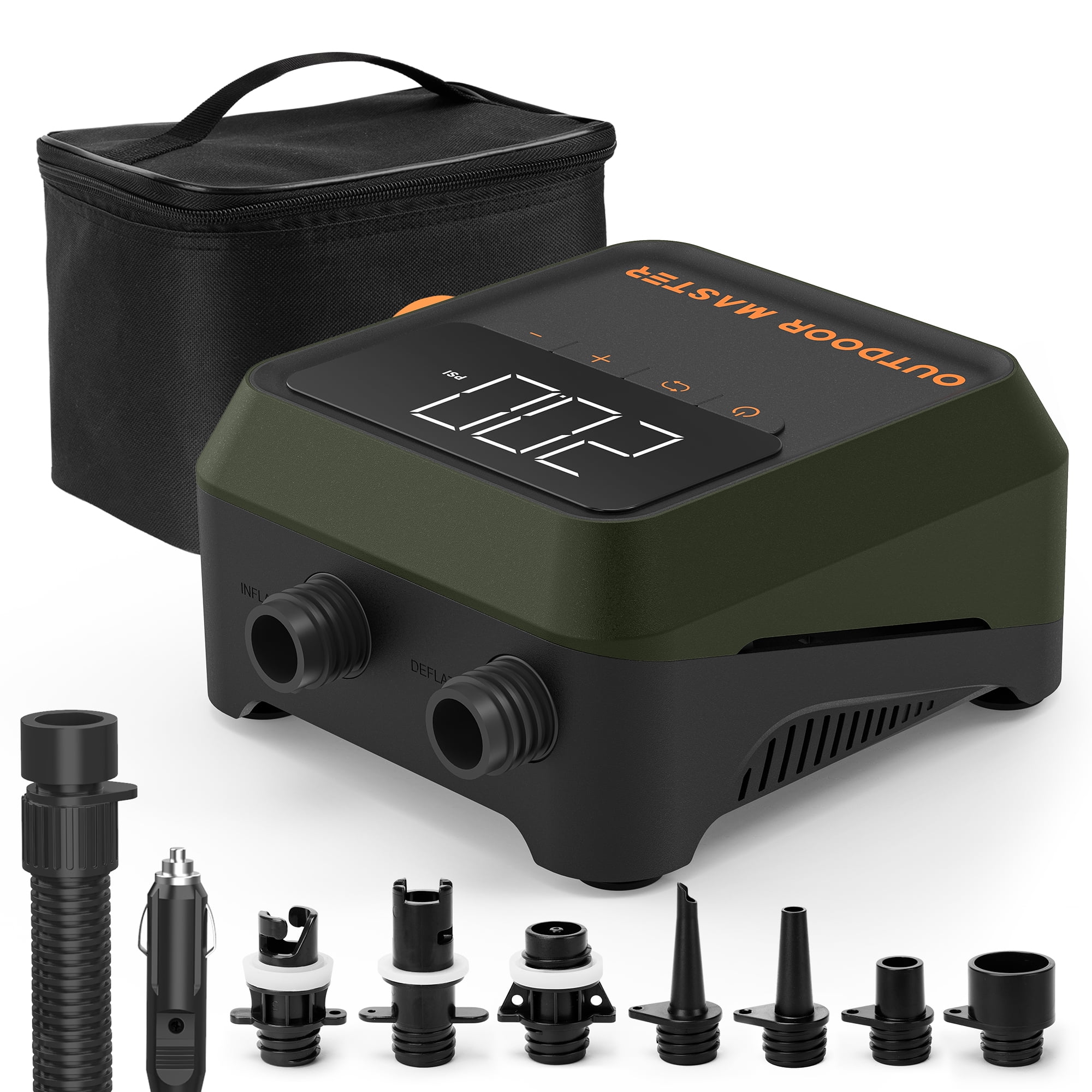 OutdoorMaster 20PSI High Pressure SUP Air Pump, The Cachalot 2 Mini Paddle Board Pump