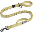 thumbnail image 1 of OutdoorMaster Bungee Dog Leash, Heavy Duty Dog Leash with Shock Absorption, 2 Padded Handles Training Leash, Improved Dog Safety and Comfort - Khaki Upgraded, 4 FT, 1 of 6