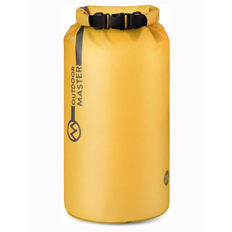 OutdoorMaster Dry Bag Seal Waterproof Floating Roll Top Dry Sack, 30 L -  Yellow