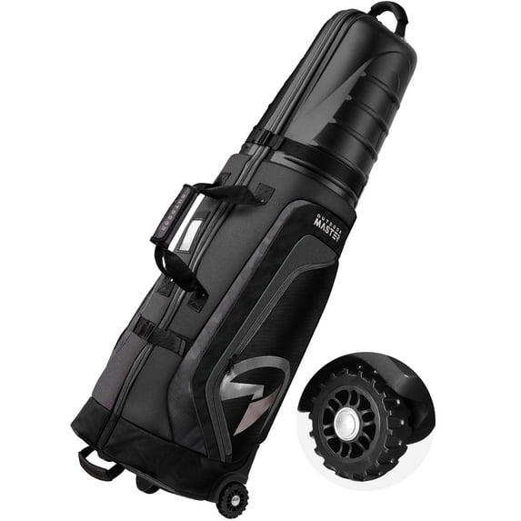 OutdoorMaster Golf Travel Bags for Airlines with Wheels and Hard Case Top, Shoes and Accessories Compartment