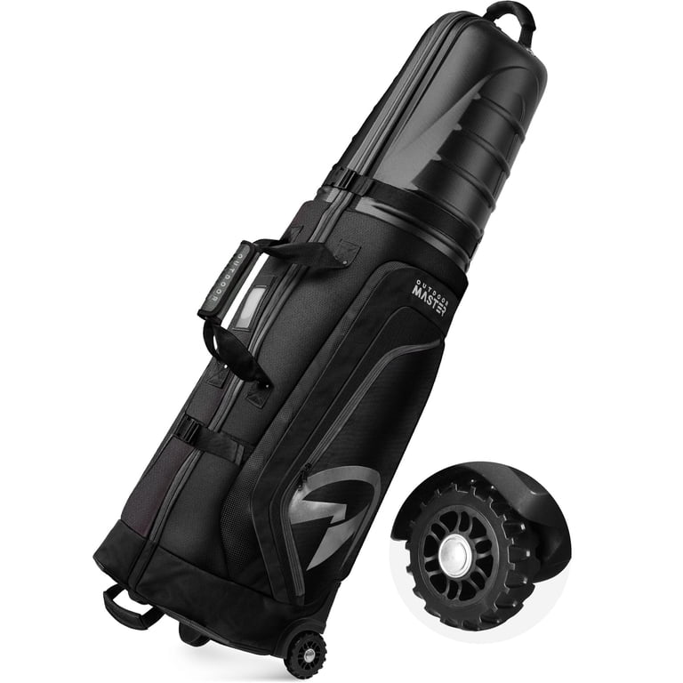 OUTDOOR MASTER ゴルフバッグ OutdoorMaster Golf Travel Bag with Wheels and Hard Shell Top