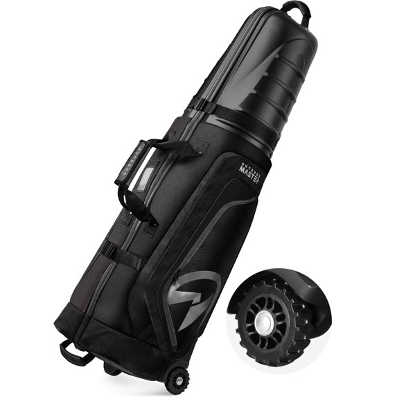 OutdoorMaster Golf Travel Bags for Airlines with Wheels and Hard Case Top, Shoes and Accessories Compartment