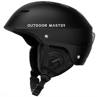 OutdoorMaster Kelvin Ski Helmet - Adjustable Snowboard Helmet for Men, Women and Teens, Black, S