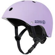 OutdoorMaster Kids Bike Helmet, Adjustable Skateboard Helmet with Removable Liners for Balance Bike, Toddler Scooter, Roller, 3-12Years