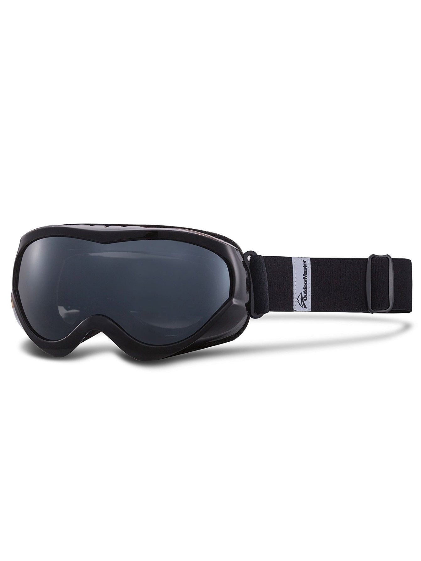OutdoorMaster Kids Ski Goggles, Black - Grey Lens Silver VLT  display picture 1
