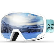 OutdoorMaster Kids Ski Goggles - Helmet Compatible Snow Goggles for Boys & Girls with 100% UV Protection