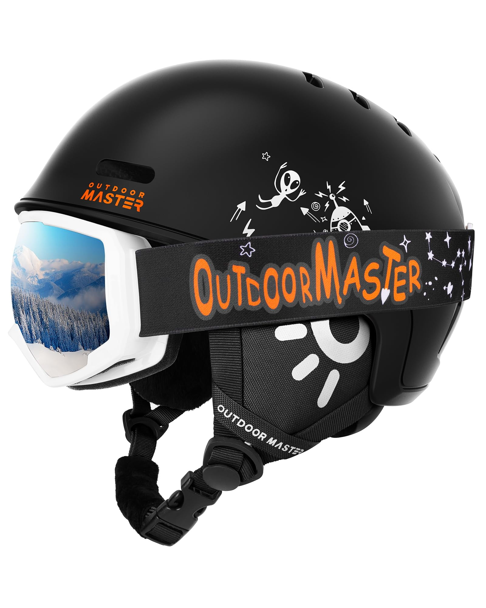 OutdoorMaster Adult Safety Kelvin Ski Helmet - Adjustable XL Snowboard Helmet for Men, Women, Teens - Black - Walmart.com OutdoorMaster Adult Safety Kelvin Ski Helmet - Adjustable XL Snowboard Helmet for Men, Women, Teens - Black - Walmart.com