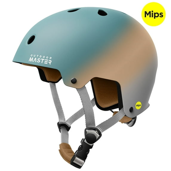 OutdoorMaster MIPS Skateboard Helmet - Two Removable Liners Ventilation Multi-Sport Scooter Roller Skate Inline Skating Rollerblading for Adults, Teens