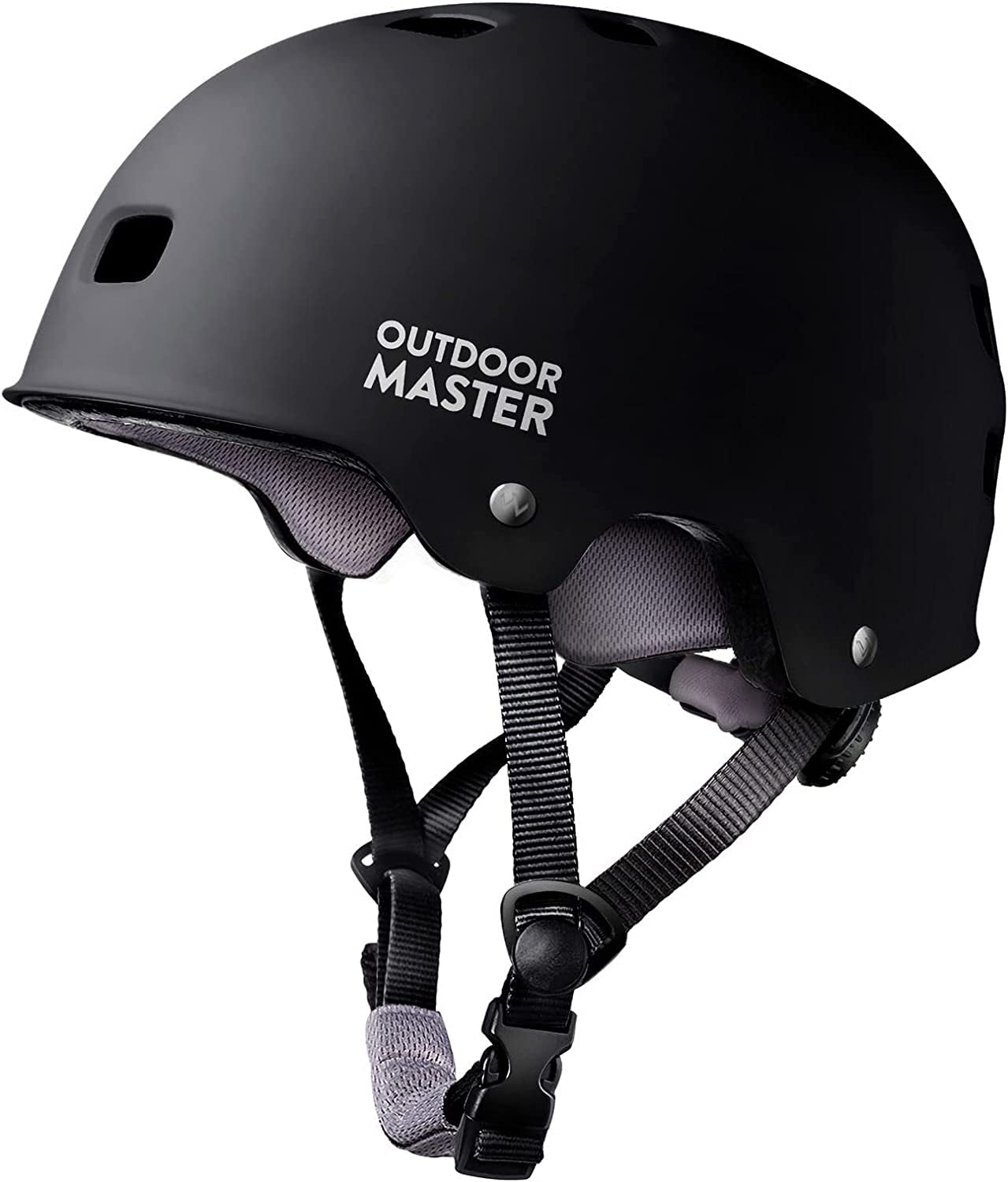 OutdoorMaster Skateboard Cycling Helmet - Two Removable Liners Ventilation Multi-Sport Scooter Roller Skate Inline Skating Rollerblading for Kids, Youth & Adults