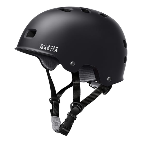 OutdoorMaster Skateboard Cycling Helmet - Two Removable Liners Ventilation Multi-Sport Scooter Roller Skate Inline Skating Rollerblading for Kids, Youth & Adults