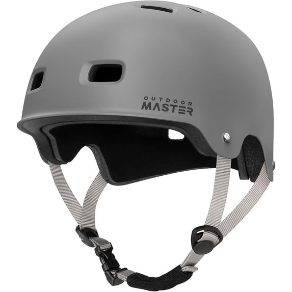 OutdoorMaster Skateboard Cycling Helmet, Two Removable Liners Ventilation Safety Bike Helmet for Adults, Youth & Kids