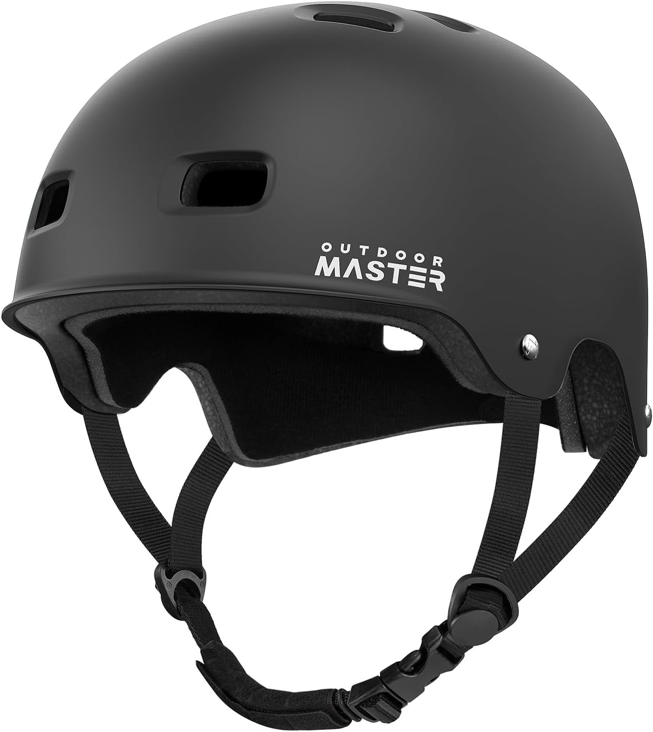 OutdoorMaster Skateboard Cycling Helmet, Two Removable Liners Ventilation Safety Bike Helmet for Adults, Youth & Kids