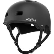 OutdoorMaster Skateboard Cycling Helmet, Two Removable Liners Ventilation Safety Bike Helmet for Adults, Youth & Kids