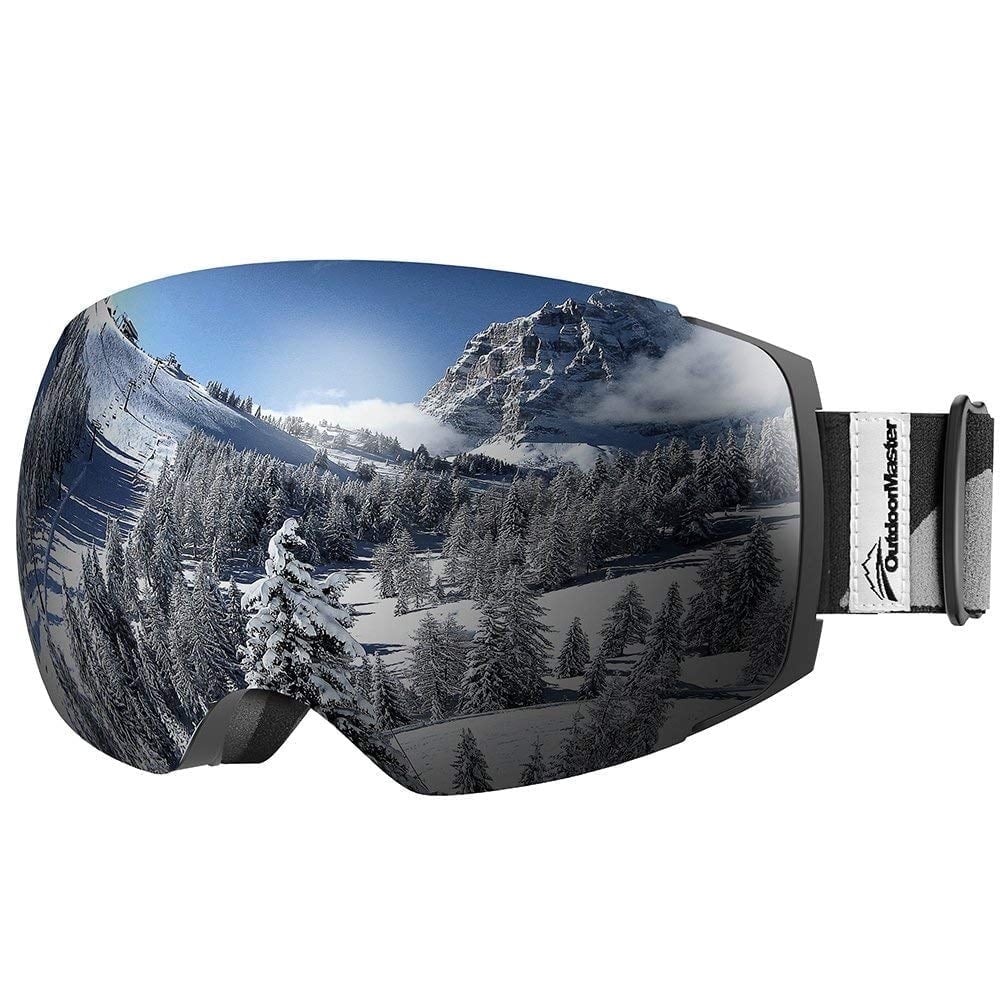 OutdoorMaster OTG Skibril – Over Een Bril Draagbaar, UV400, Anti-mist, Geschikt Voor Helm En Jeugd