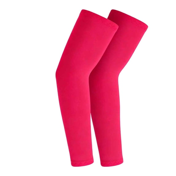 OutdoorUV Shield Sleeves For Kids Lightweight Sun Arm Covers Summer Sports Cycling Protective Mittens, 11-15 Years, Hot Pink