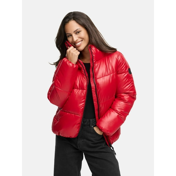 Marikoo Women's Hip-Length Winter Jacket - Water-Repellent - Stand-Up Collar - Hazalee 16