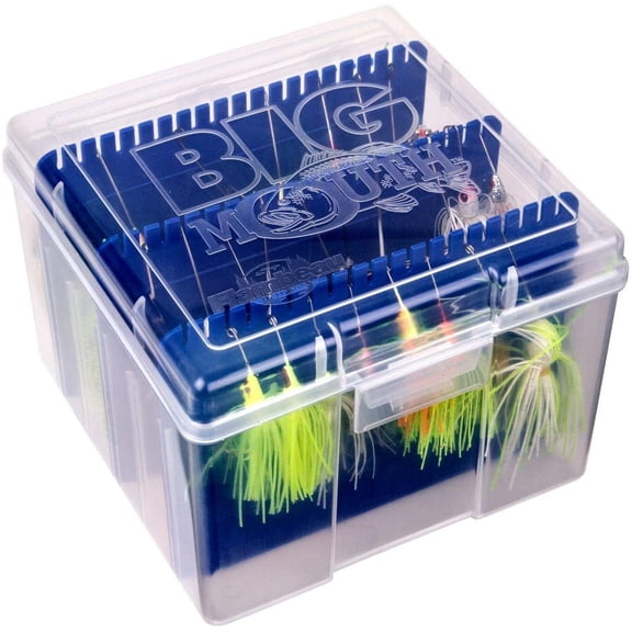 Outdoors 00330 Medium Spinnerbait Box, Fishing Bait and Lure Organizer, Clear