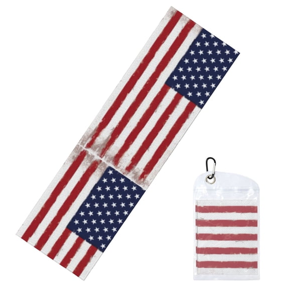 Outdoors Cooling Towel Retro-America-Flag Cooling Towel For Hot Weather