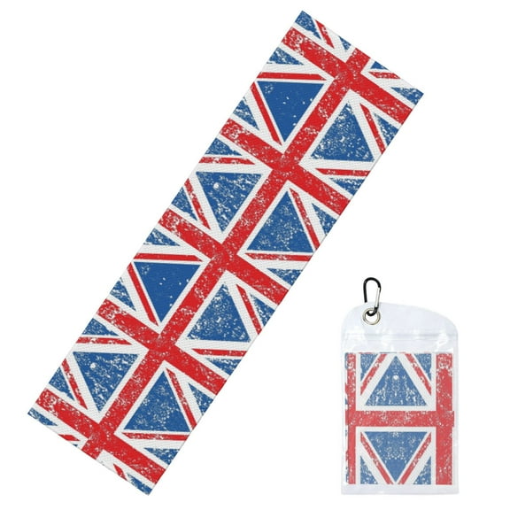 Outdoors Cooling Towel Retro Union-Jack Flag Cooling Towel For Hot Weather