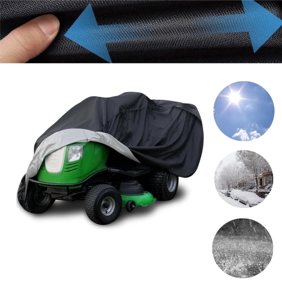 Outdoors Lawn Mower Cover,210D Polyester Oxford Waterproof Tractor Cover,Outdoor Lawn Mower Storage Protector for Against Water,UV