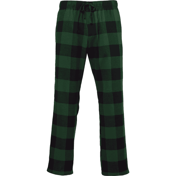 Mens Plaid Lounge Pants 3XL Soft Cotton Poly Blend Pajama Bottoms with Adjustable Drawstring Waistband, Relaxed Fit Sleep & Casual Home Wear Pants with Pockets