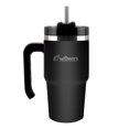 thumbnail image 1 of Outdoors Professional 20-Oz. Stainless Steel Double-Walled Insulated Tumbler with Straw (Black), OUTD6069, 1 of 4