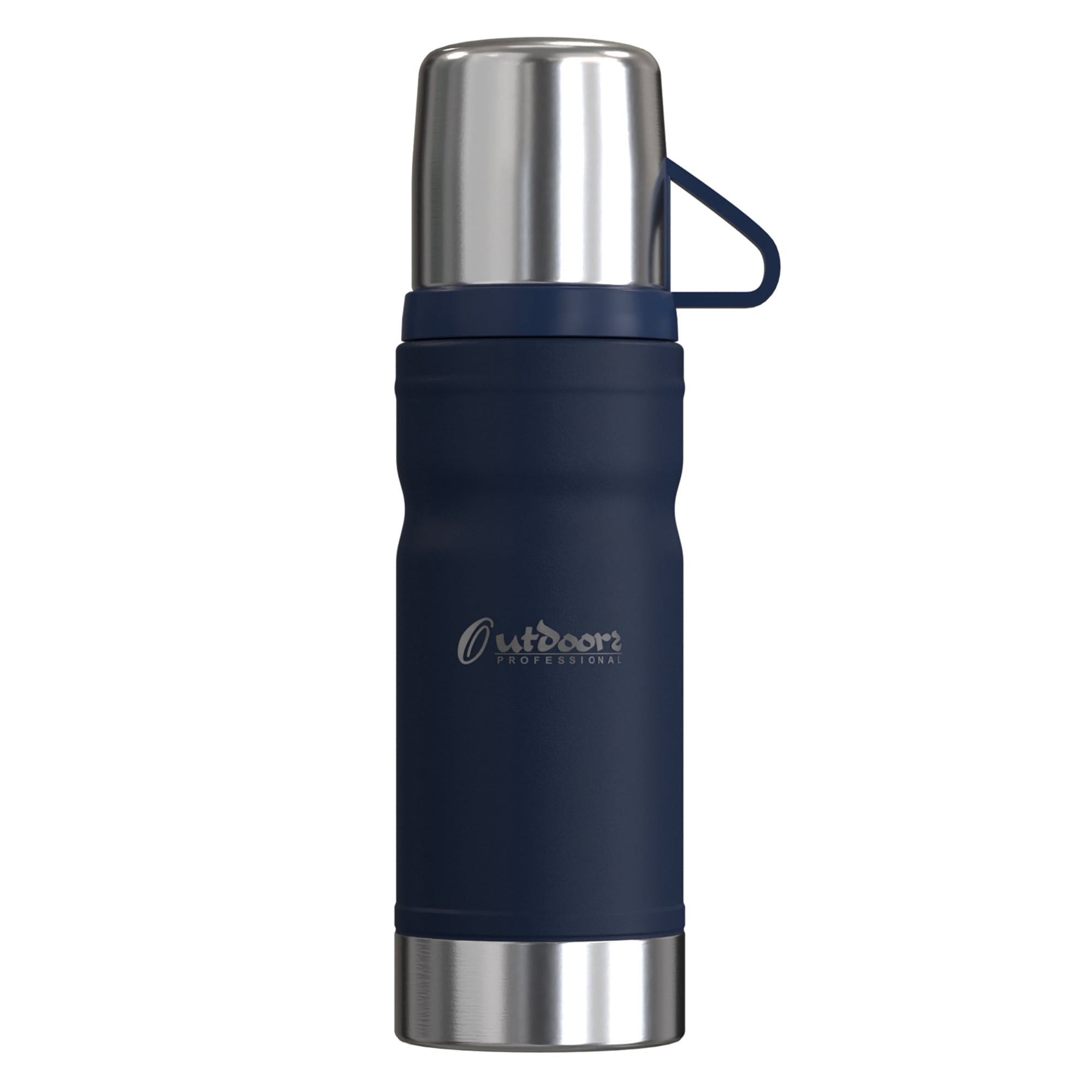 Outdoors Professional 25.3-Oz. (750 mL) Stainless Steel Termo Go Vacuum Bottle (Blue), OUTD9348
