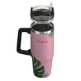 thumbnail image 1 of Outdoors Professional 30-Oz. Stainless Steel Double-Walled Insulated Tumbler with Straw (Tropical Pink), OUTD9225, 1 of 8
