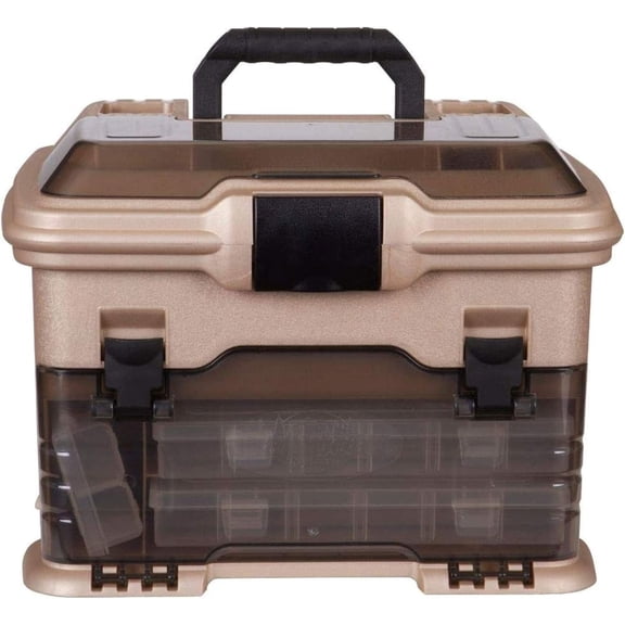 Fishing Tackle Storage Box Gold/Black