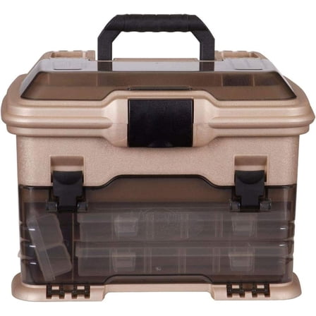Fishing Tackle Storage Box Gold/Black