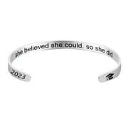 PZOCAPTE Outdoors Watch Graduation Gifts For Her 2024 Class Of 2024 Graduation Bracelets Graduation Gifts Charm Bracelets College High School Graduation Gifts For Her 2024