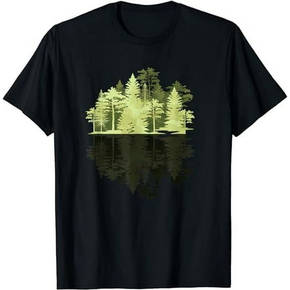 Outdoors Wildlife Trees Nature Reflection Forest T-Shirt