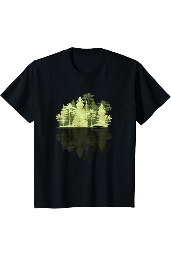 Outdoors Wildlife Trees Nature Reflection Forest T-Shirt