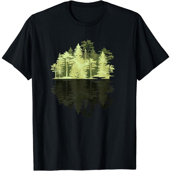 Outdoors Wildlife Trees Nature Reflection Forest T-Shirt