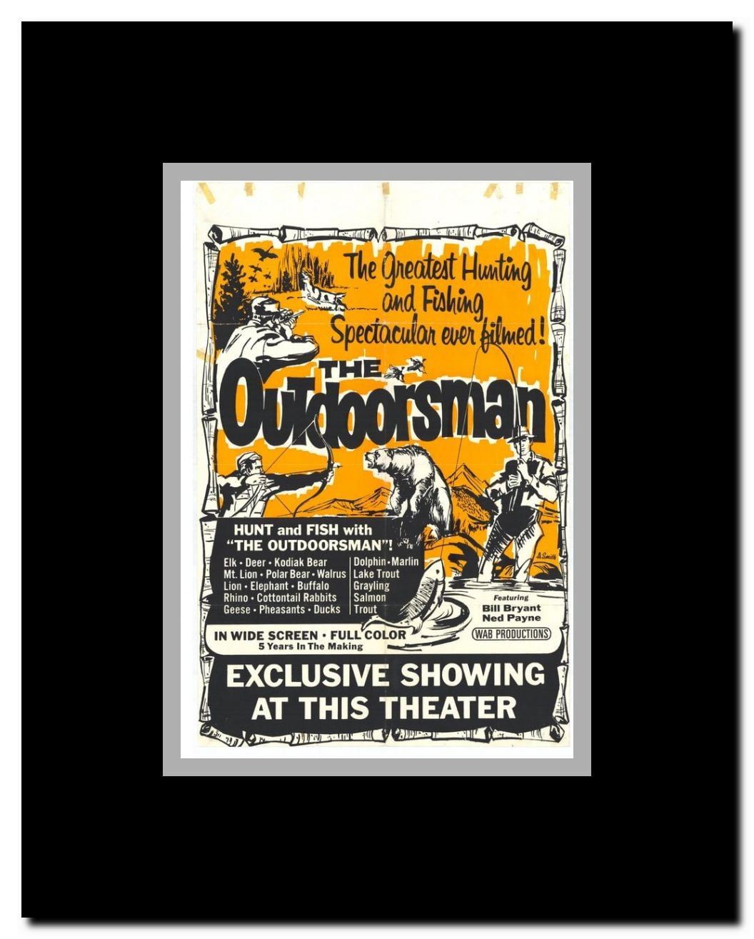 Outdoorsman Framed Movie Poster