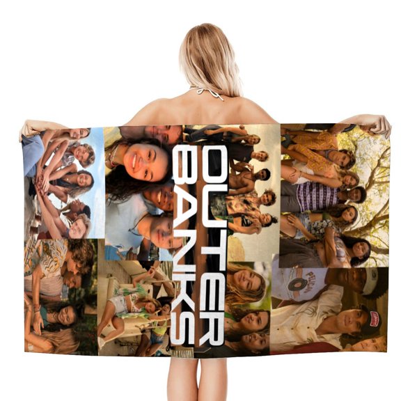 Outer Banks Beach Quick Drying Towel, soft, quick-drying, sand-free, ideal for relaxing or workout at the beach.size 30.7x59in (78x150cm)
