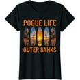 thumbnail image 1 of Outer Banks Beach Sunset Surfing Pogue Life T-Shirt, 1 of 4