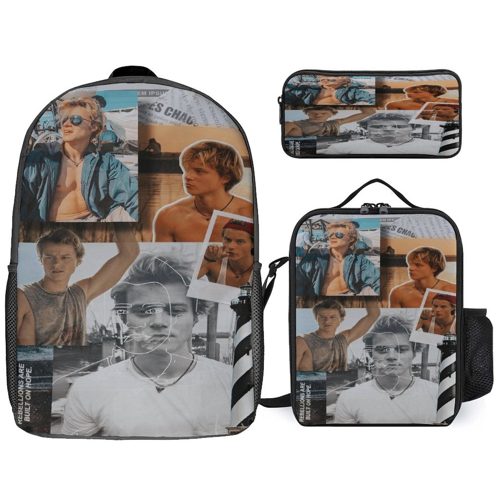 Outer Banks JJ Maybank s Backpack Set Anime Bag 3 Piece Set Sports ...